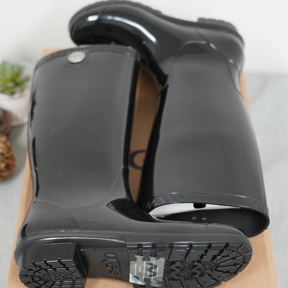UGG Shaye Tall Rain Boots Black